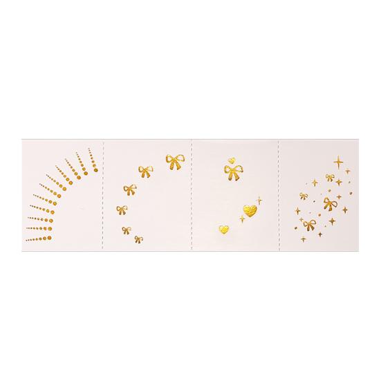 Temporary Tattoos Stickers, The Corner of The Eye Tattoos with Heart Star Pattern, Temporary Body Art Stickers for Adults Kids Party Use