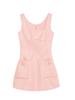 2023 Fall/Winter Pink Socialite Temperament Two-Piece Set: Jacket & Vest Dress