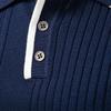 Gant 2025 Autumn and Winter Embroidery New European Size Lapel Men's Sweater Polo Half Zipper High-quality Knitted Sweater Men's Clothing