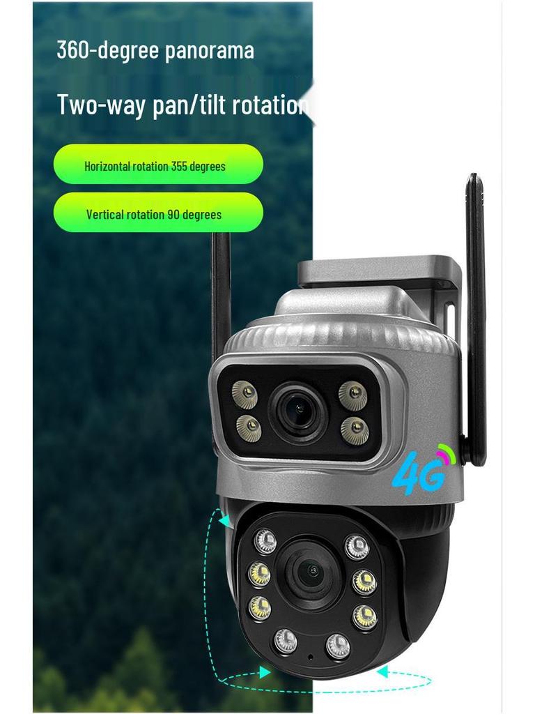 Wireless Outdoor WiFi Camera with Mobile Humanoid Tracking & HD Dual-Picture Mode
