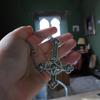 Collana con Croce Invertita Gotica Punk Charme Intagliato Choker Per Donne Uomini Gioielli Pagani Retrò