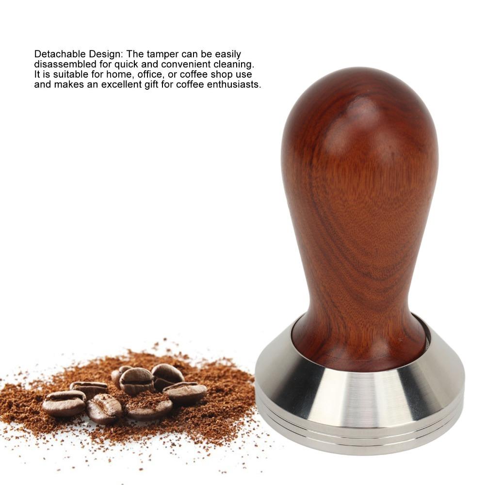 Wooden Handle Coffee Tamper Comfortable Grip Coffee Press Tamper Hand Press Coffee Making