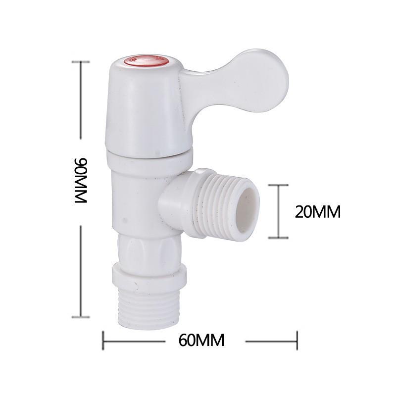 304 Stainless Steel Triangle Valve, One Inlet Two Outlet Water Heater Switch, Three-Way Toilet Stop Valve