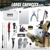 Multi-Compartment Fishing Backpack Rods Reels Lures Tackle Waterproof Oxford Fabric Single/Double Shoulder Carry