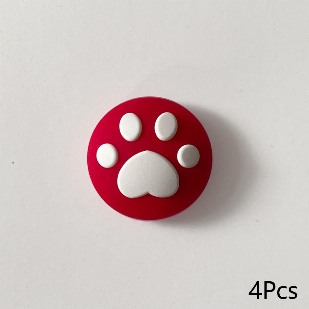 

4 шт./компл. резиновые мягкие аналоговые колпачки защитный чехол для кнопок для переключателя Nintend OLED Joycon ручка для большого пальца для переключателя NS J-4Pcs