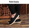 Men's Old Beijing Canvas Casual Shoes with Rubber Sole