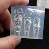 Reusable Nail Casting Mold Nail Charm Silicone Mold Halloween Themed Stereoscopic Carving Nail Art Jewelry Tool
