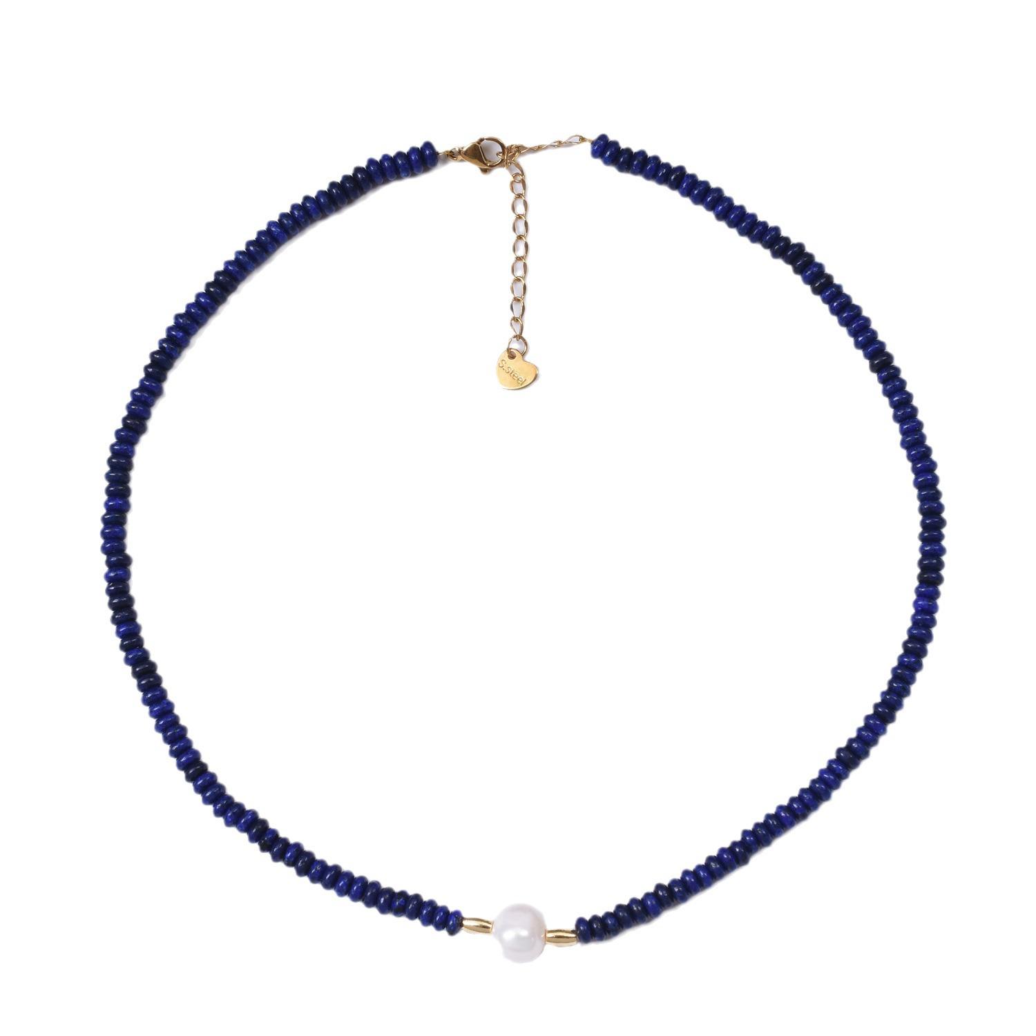 

2024 Черный Кристалл Жемчуг Высокий Дизайн Нишевый Женский Чокер чёрный