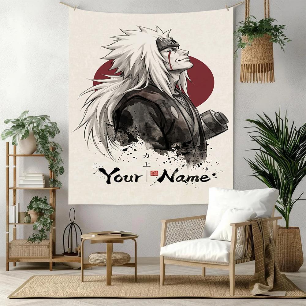 Naruto Character Custom Tapestry Customizable Wall Tapestry Vibrant Fade-Resistant Print Perfect for Gift Wrapping Multi-purpose for All Occasions