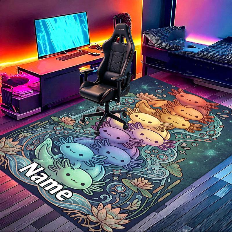 Custom Name Personalized Game Sprunki Print Carpet, Versatile Home Decor Rug, for Playroom, Apartment, Balcony, Entryway, Hallway Gift