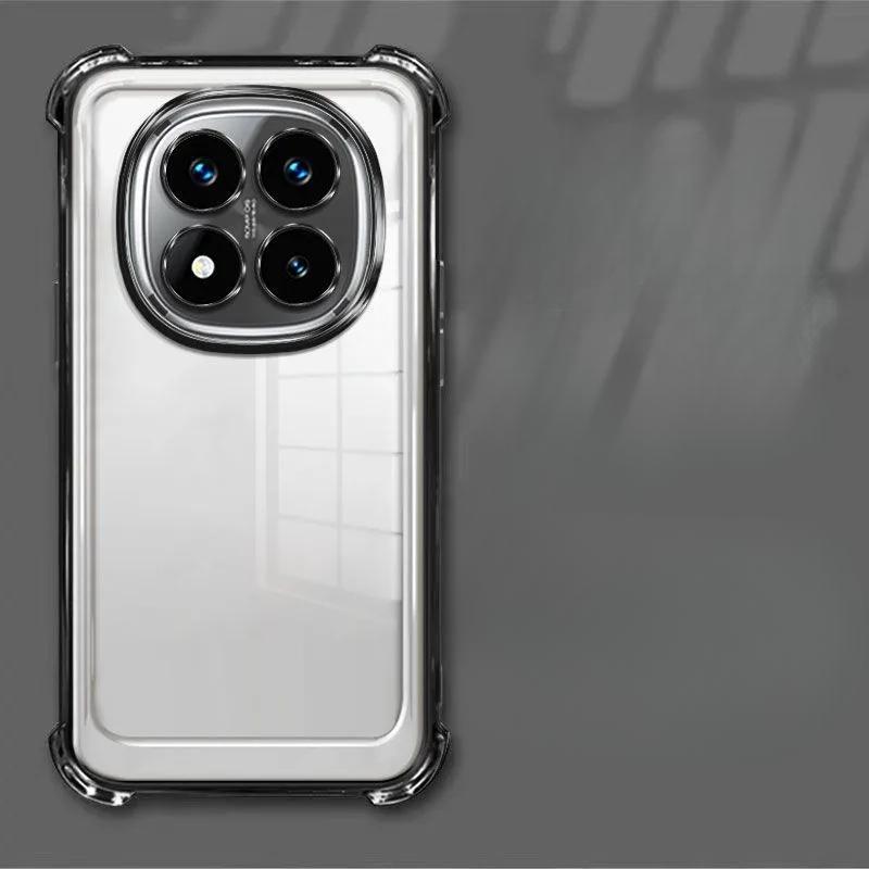 Clear Transparent Shockproof Plating Silicone Case For Xiaomi Redmi Note 15 Pro Plus 5G Soft Back Cover