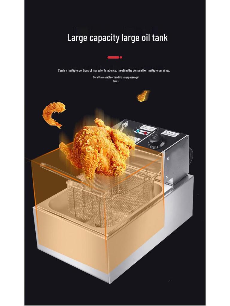 Dual Voltage Electric Deep Fryer: 110V/220V Pan - US/EU/JP Compliant