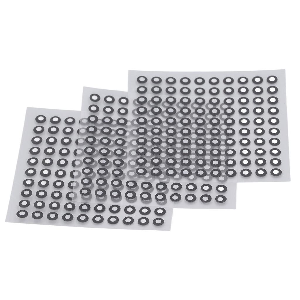 3 Sheets Scanner Positioning Points 3D Scanning Reflective Film Sticker Reference Marking Point 3mm ID 6mm OD