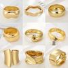 Bracelets Multi-styles Luxe Couleur Dorée Hip Hop Punk Gothique Large Manchette Bracelets Assortis Couple Femmes Hommes Fête Emo Bijoux