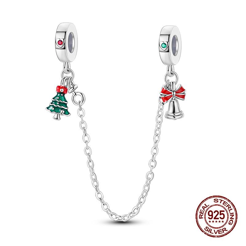 Winter Charms Copper Elk Bear Santa Claus Charms Beads Fit Original Bracelets For Women Diy Festival Jewelry Gifts