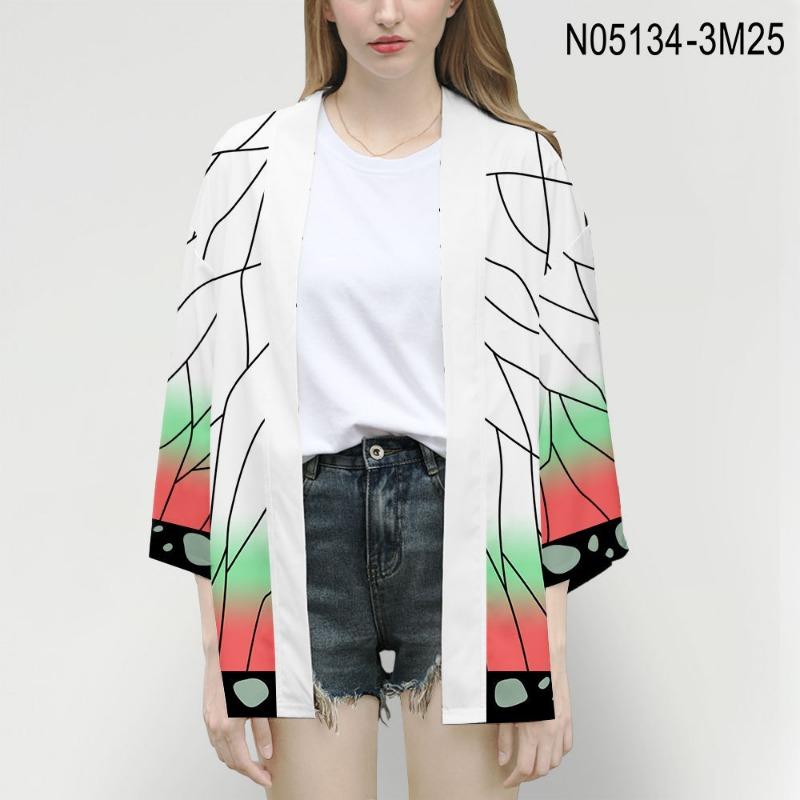 Anime Ghost Destroyer Blade, Volwassen Houtskool Jiro You Bean Print Kindercape Kimono Perifeer Veerjack