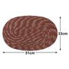 Cotton Oval Door Mat for Porch/Kitchen/Bathroom/Laundry Room