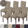 Funda impermeable para silla de Jacquard, funda elástica para silla de comedor, fundas de asiento de LICRA, decoración del hogar, antipolvo, fácil de instalar para fiesta de bodas