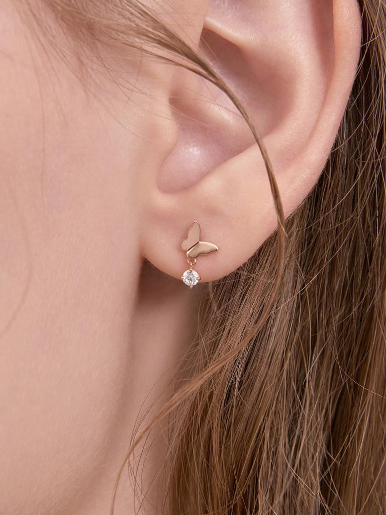 Rosemont 14K Butterfly Earrings Ra26A13T