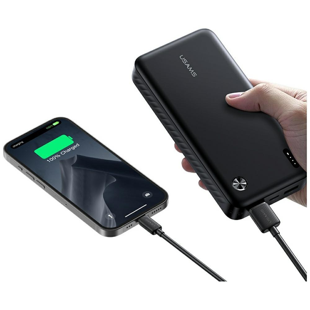 Powerbank USAMS PB83 2xUSB-A 1xUSB-C 20000mAh White