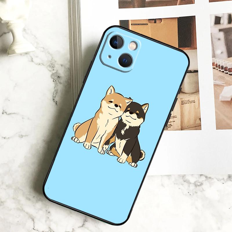 Cute Kawaii Shiba Inu Phone Case For iPhone 17 16 15 13 12 11 14 Pro Max Plus 12 13 Mini 16e 17 Air Cover Coque
