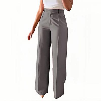European and American Women's High-Waisted Wide-Leg Drapey Pants - Four Seasons Casual Wear