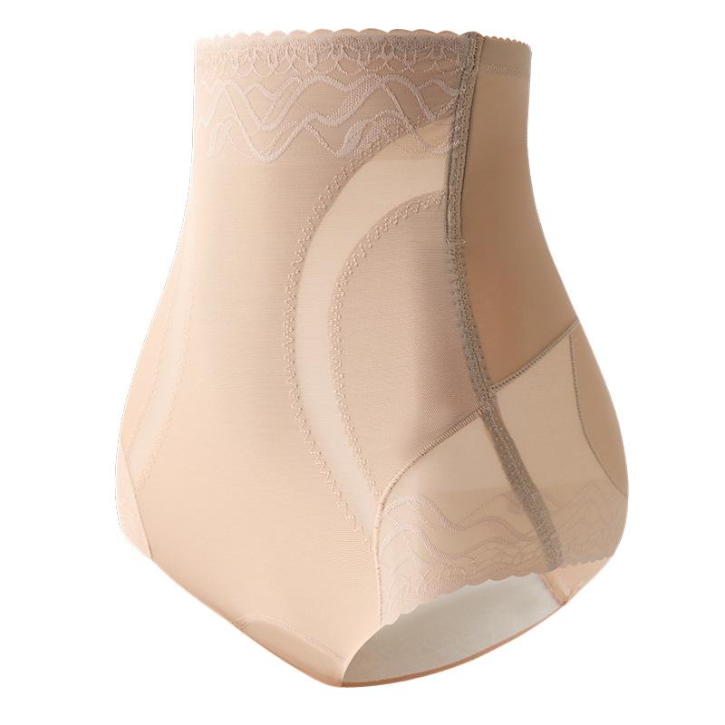

Женские моделирующие трусы с высокой талией: Кружевное моделирование живота, Поднятие ягодиц, Дышащее, Подчеркивающее талию и бедра L абрикосовый