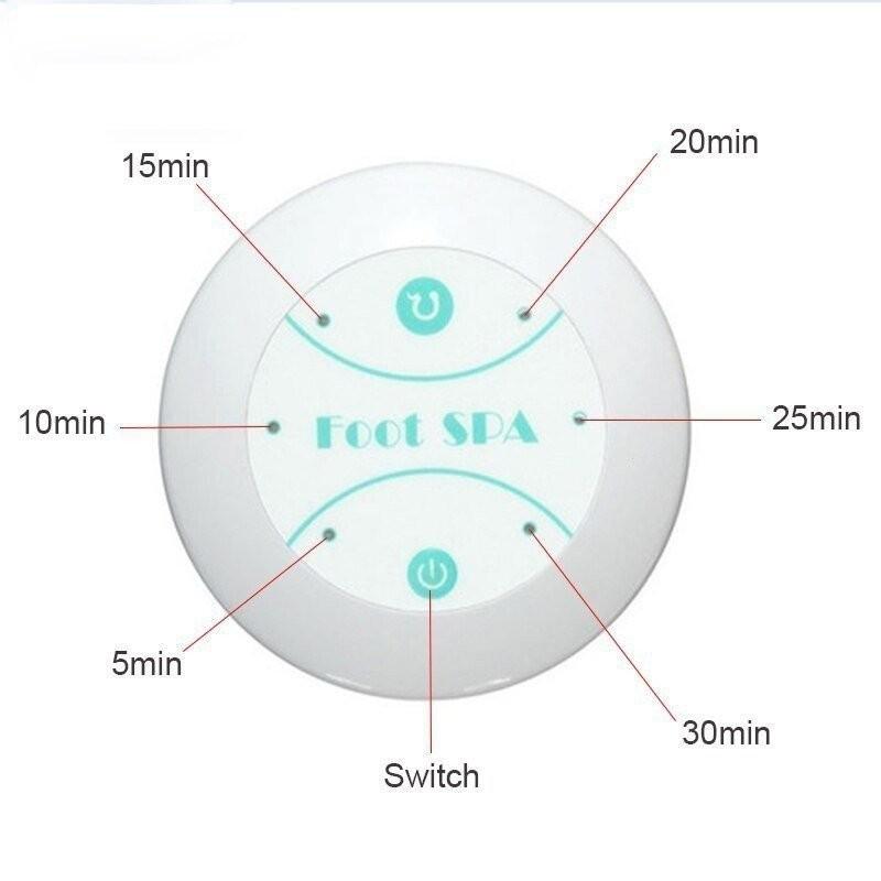Dispositivo Cellulare Pulizia Ionica Set Massaggio Pediluvio Detox Portatile Macchina MinidetoSpa per Piedi Domestica