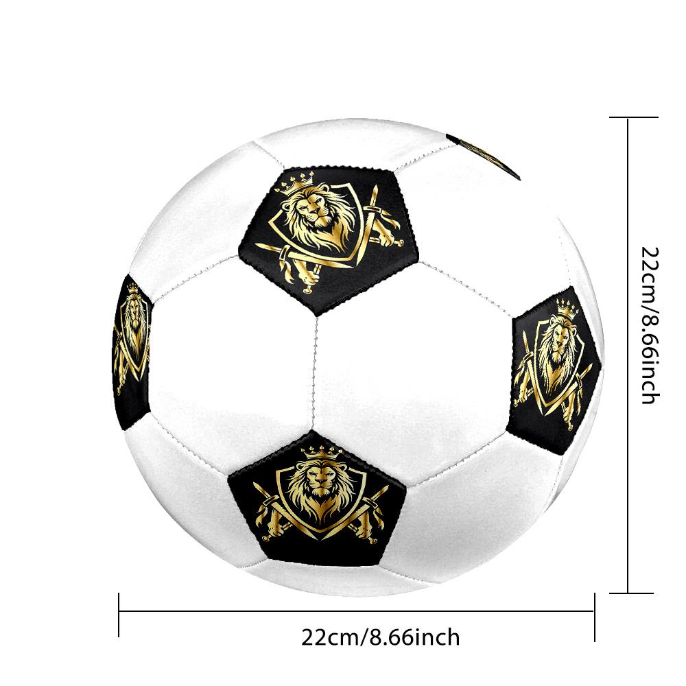 1PC Royal Lion Crest Soccer Ball Size 5 Football Machine Sewn Indoor/Outdoor Universal Football S10