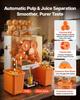 Commercial Orange Juicer Machine, 120W Electric Orange Juice Press, Stainless Steel Orange Squeezer for 20 per Minute, Lemon Citrus Pomegranates