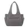 2025 Women's One-Shoulder Bag: Trendy, Versatile Canvas Handbag with Large Capacity, Simple Korean Style, Solid Color.