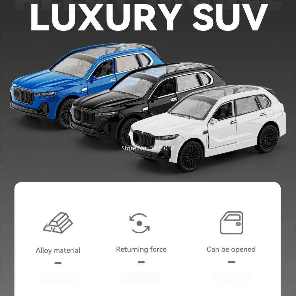 1:36 X7 Diecast Alloy Model Toys Miniature Car Doors Can Be Opened Rubber Tire Metal Body Vehices Children'S Interactive Toy