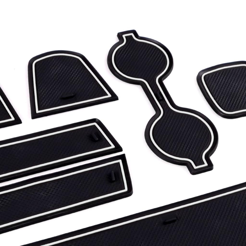 KUNGKIC Rubber Interior Mat for Toyota GR86 ZN8 and Subaru BRZ ZD8 Protective Rubber Mat for Door Pockets and Cup Interior Parts Non-Slip (2021, 2022,