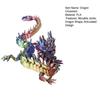 3D Printed Chinese Loong Figurine Movable Joints Standing Dragon Figure Articulated Dragon Model Fidget Toy Desktop Decoration Ornament
