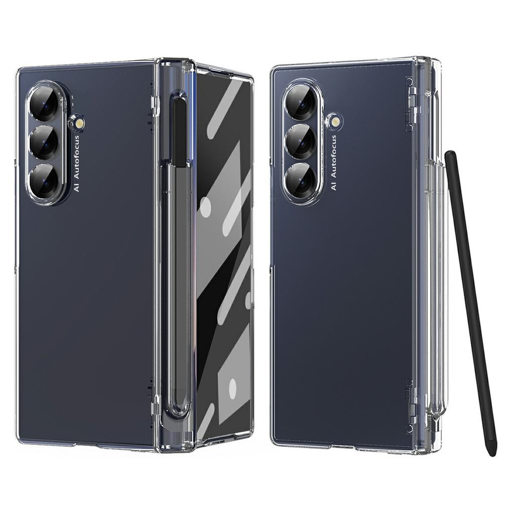 For Samsung Galaxy Z Fold7 5G Case Hinge Protection PC Phone Cover with Stylus/Stylus Slot