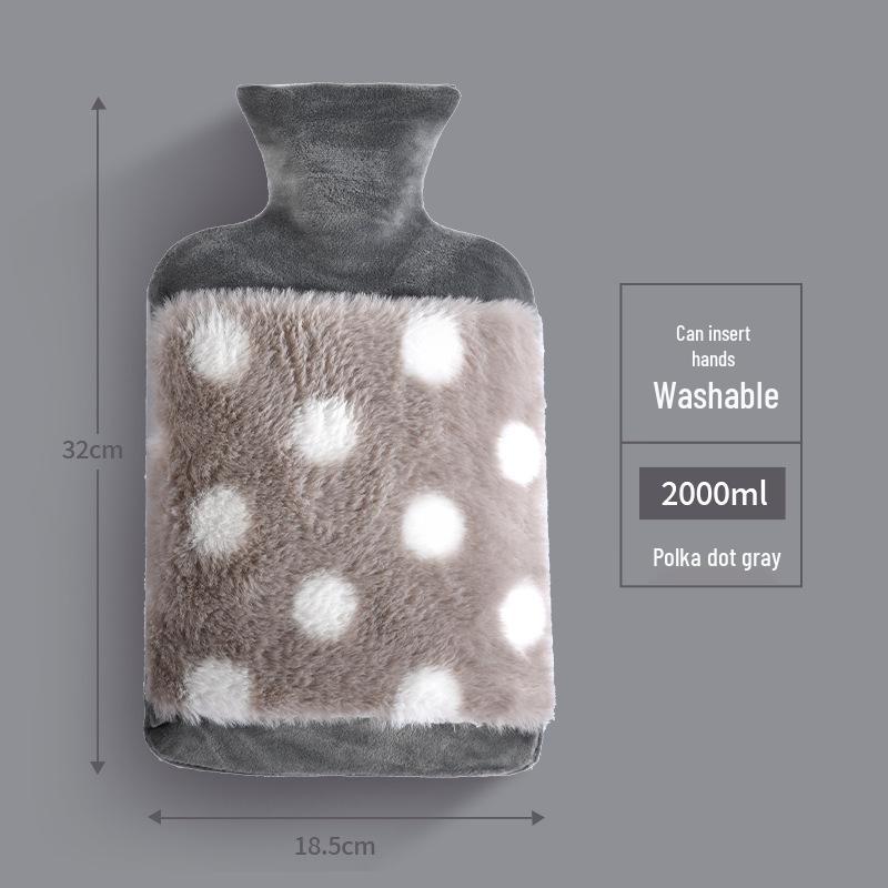 Cartoon Animal Plush Hot Water Bottle with Explosion-proof Liner - New Style for Students