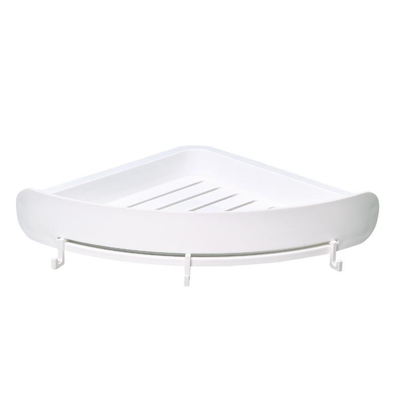 Nordic Wall-Mounted Punch-Free Shower Rack: Space-Saving Corner Storage Basket
