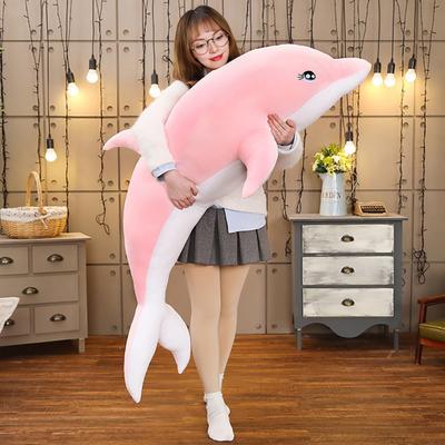 Ogromna Pluszowa Zabawka Delfin Miękka Duża Lalka Delfin Wypchane Zwierzę Morskie Poduszka do Przytulania dla Chłopców Dziewczynek Poduszka do Spania Prezent