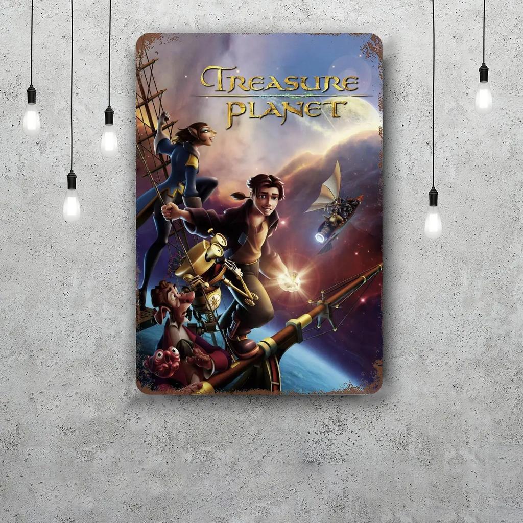 Treasure Planet Metal Signs wall decor Vintage Tin Signs Captain Metal Poster Decor for Bar Pub Club Wall Decoration
