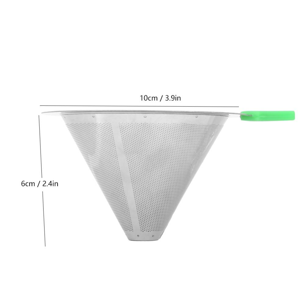 Stainless Steel Pour Over Coffee Filter Double Layer Drip Coffee Maker Coffee Drip Cone Home Use