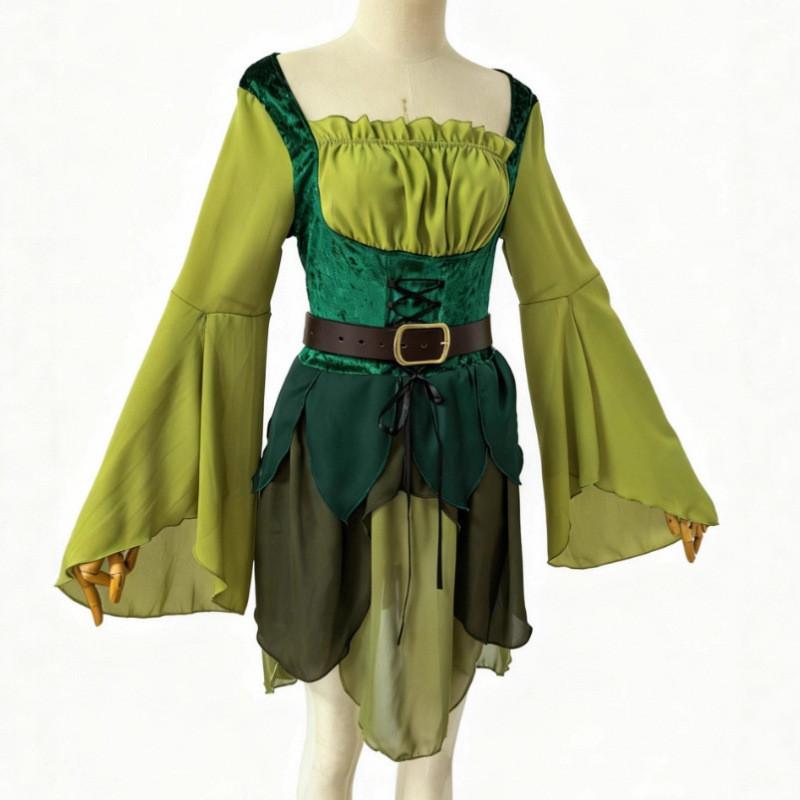 The Wonderful Wizard Of Oz Cosplay Dress For Women Fantasy Role Play And Cosplay S зелёный