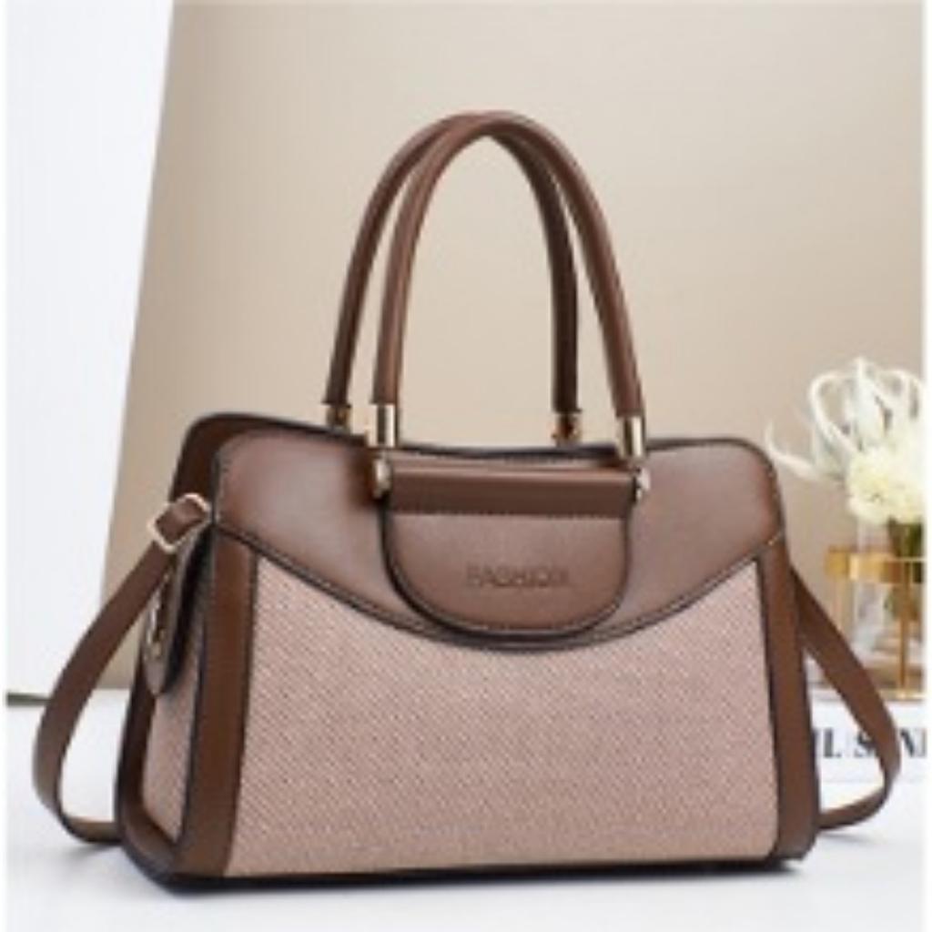 New Splicing Contrasting Color Pillow Bag High Value Large Capacity Handbag Fashion Simple Multi-functional Crossbody Bag Trendy