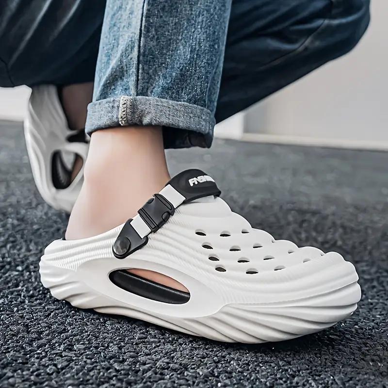 Men's Stylish Slip-On Clogs Breathable Comfortable Thick Sole for Indoor & Outdoor Use Multiple Colors Available Home Sports