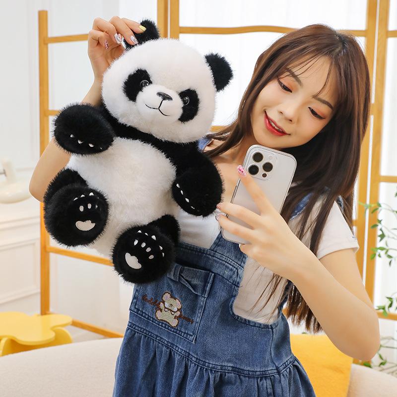 Giant Panda Doll Souvenir Menglan Sleeping, Sichuan Chengdu Plush Toy Cute Doll National Treasure Gift