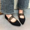 Fashion Women's Flats Casual Shoes New 2024 Fashion Low Heel Barefoot Elegant Woman Sneakers Comfort Pointed Toe Single Shoes Size 43