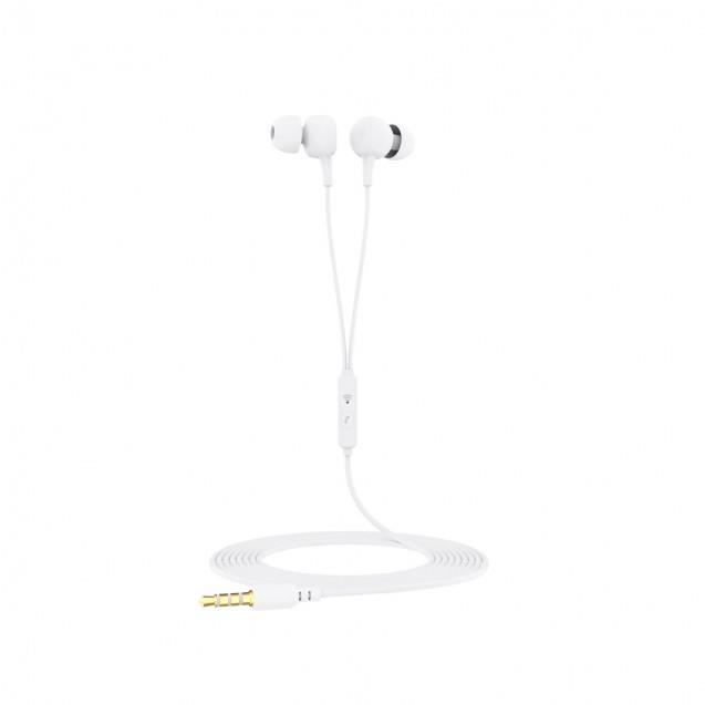 KSIX COLOR WHITE IN-EAR EARPHONES WITH MICROPHONE