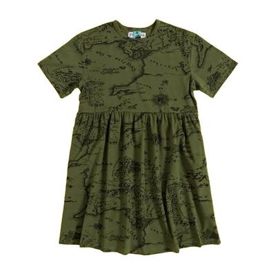 Womens/Ladies Map Smock Dress