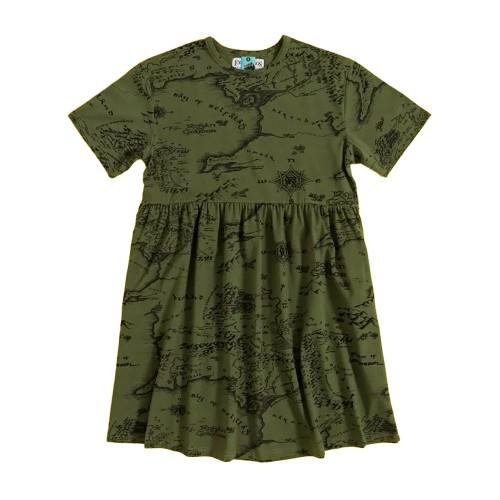 The Lord Of The Rings Womens/Ladies Map Smock Dress