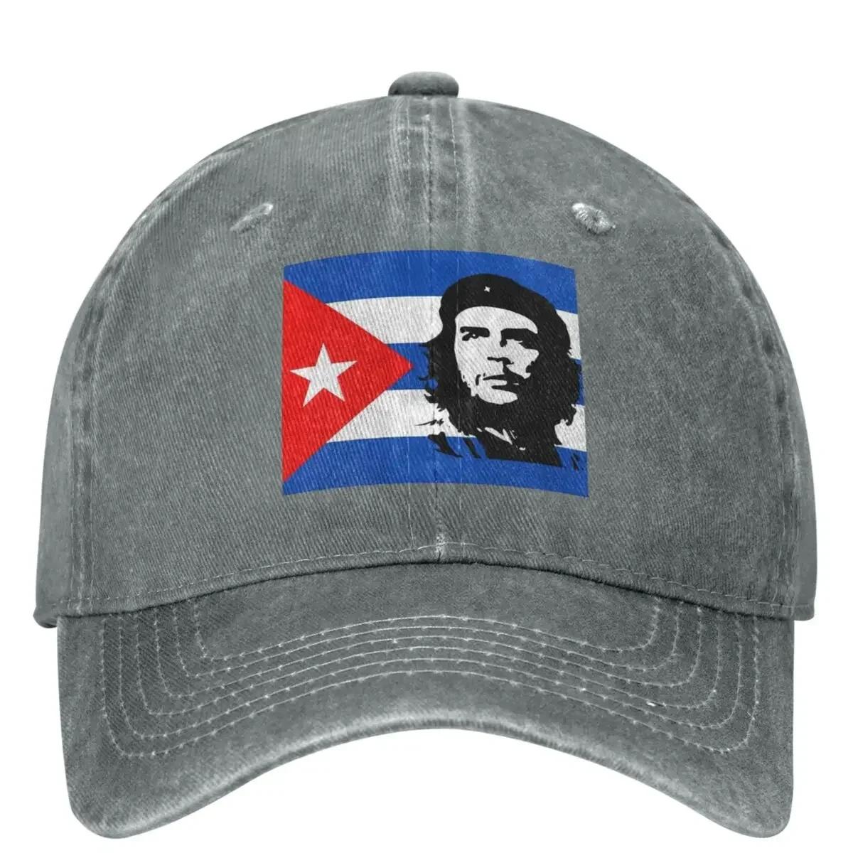 

Che Guevara Denim Baseball Cap Cuban Hero Running Hippie Trucker Dad Hat Spring Unisex Men Trendy Sun Visors Snapback Cap One Size