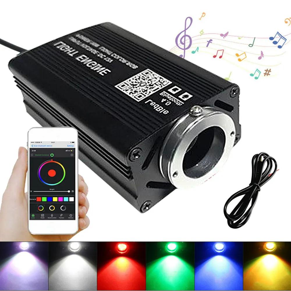 Car Roof Star Light Starry Sky Light RGBW APP Music Remote Control Starry Sky Ceiling Fiber Optic Interior Atmosphere Decorative